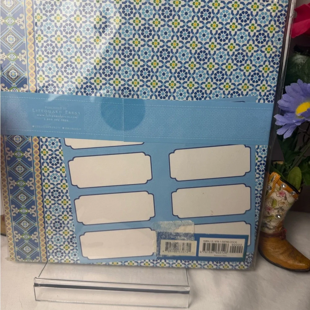 NWT Vera Bradley Capri Blue Pocket Folders retired pattern
